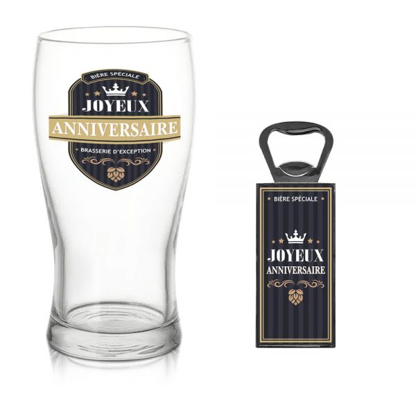 Coffret Bière "Joyeux anniversaire"