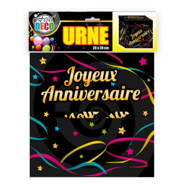 Urne "Joyeux Anniversaire"