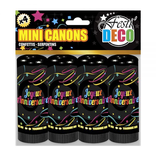 Mini canons confettis