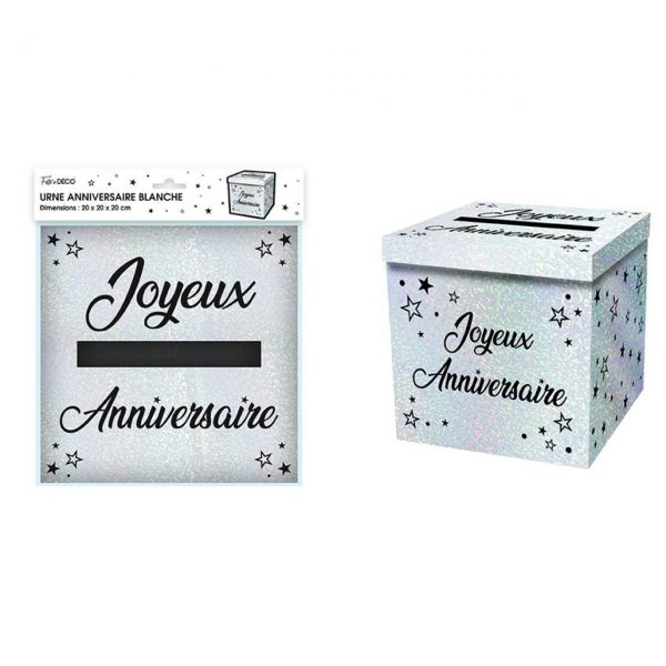 Urne métallique anniversaire